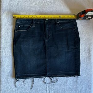 Denim Mini Skirt - Dark Blue